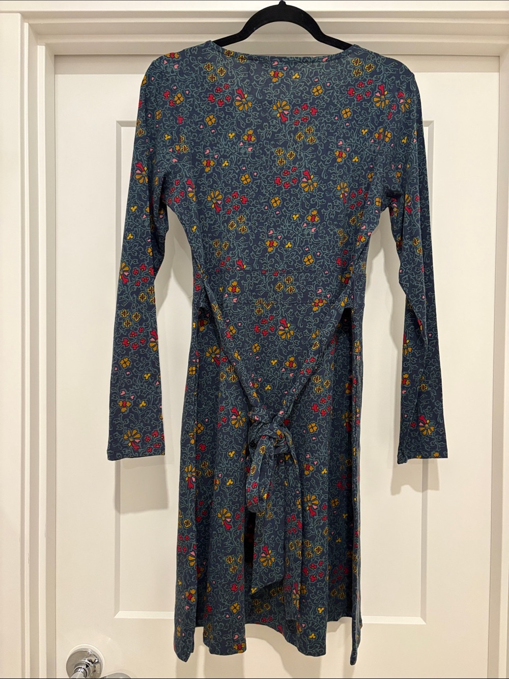 NWT [Toad&Co] Cue Wrap V-Neck Long-Sleeve Stretch Tie Dress w/ Pockets Women’s M - Picture 12 of 16
